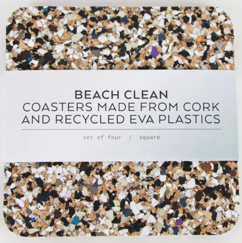 Beach Clean Square Coaster Set of 4 Bristol Museums