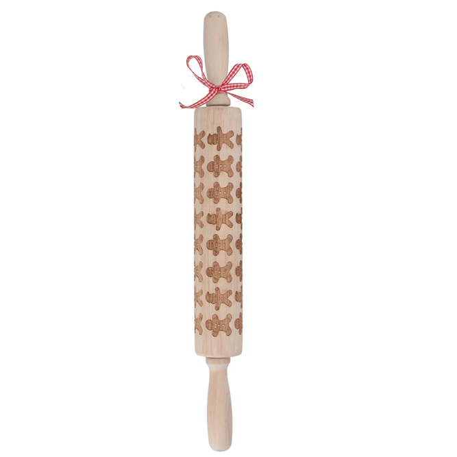 Wooden Gingerbread Man Rolling Pin