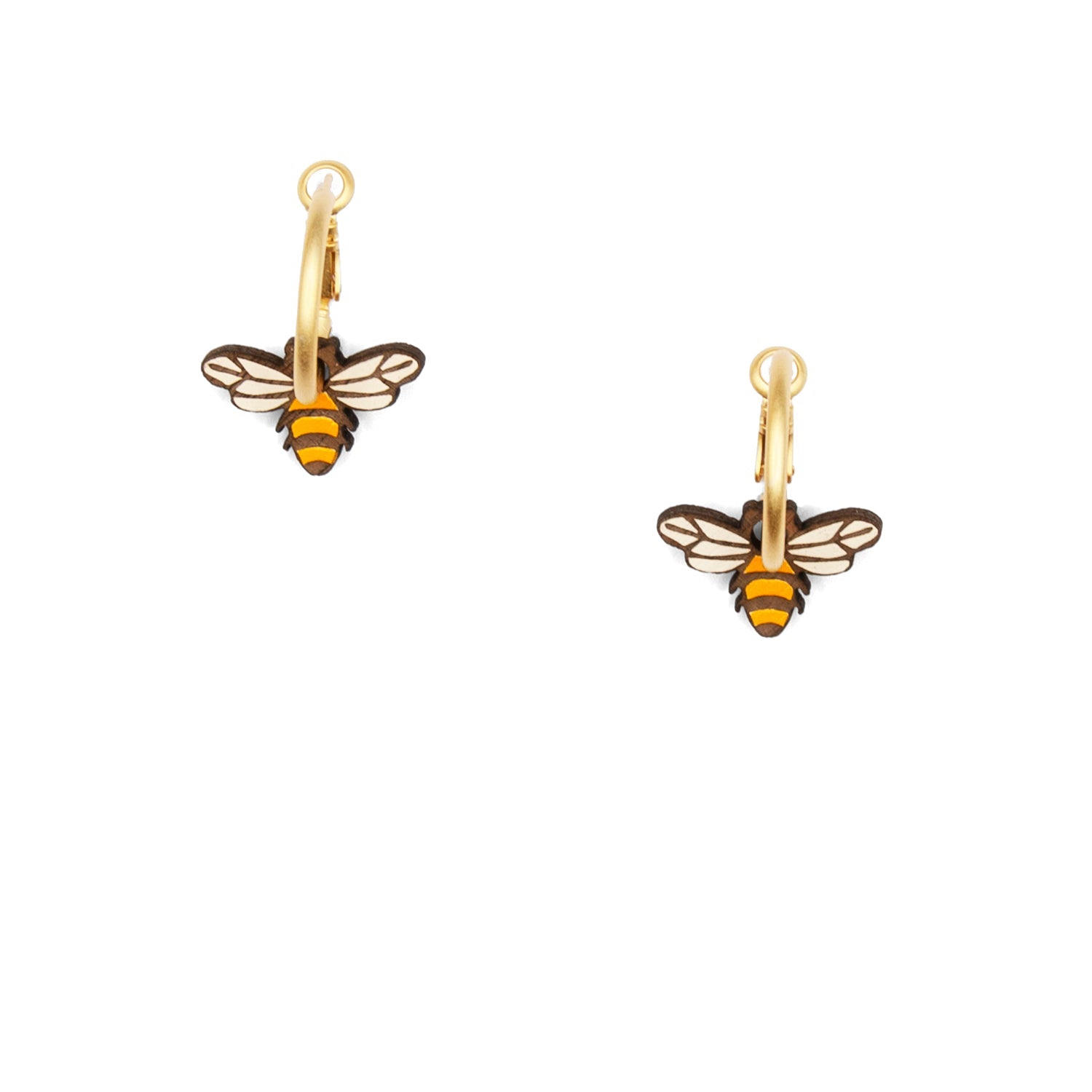 Little Bee Hoop Earrings