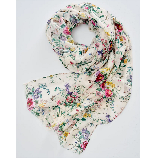 Blooming Toile Scarf