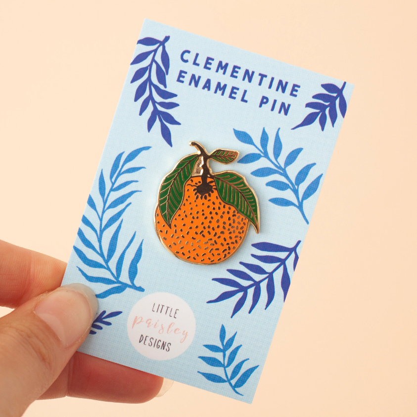 Clementine Pin Badge