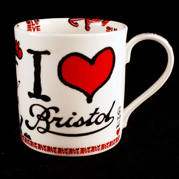 I Love Bristol Scroll Mug
