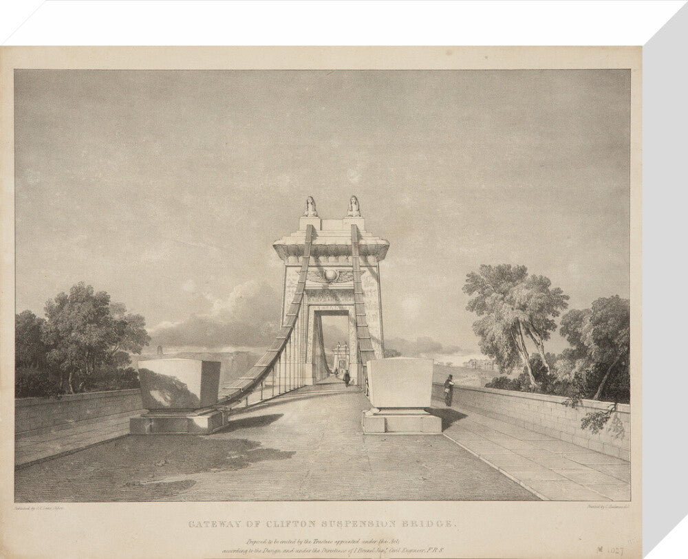 Bristol Plan, 1831: Gateway of Clifton Suspension Bridge
