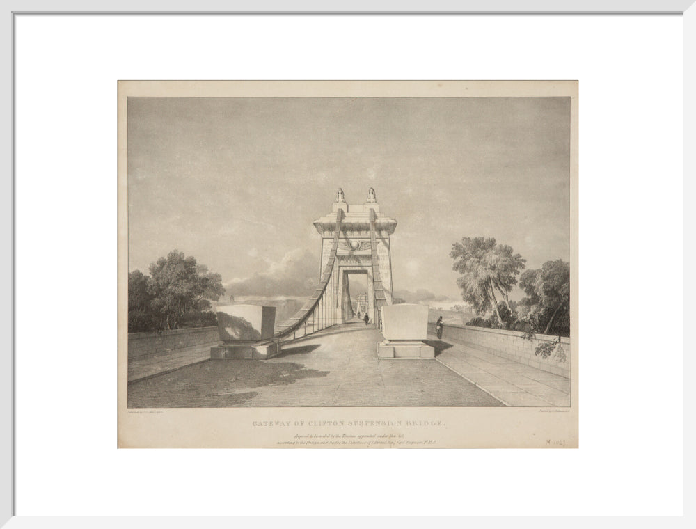 Bristol Plan, 1831: Gateway of Clifton Suspension Bridge