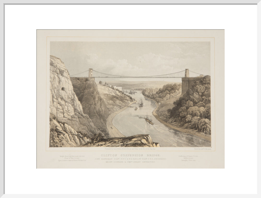 Clifton Suspension Bridge, Hawkshaw, J, & Barlow, W.H. design