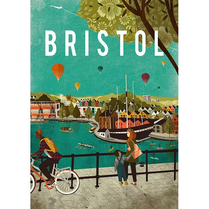 Bristol Fridge Magnet by Emy Lou Holmes - Various Designs