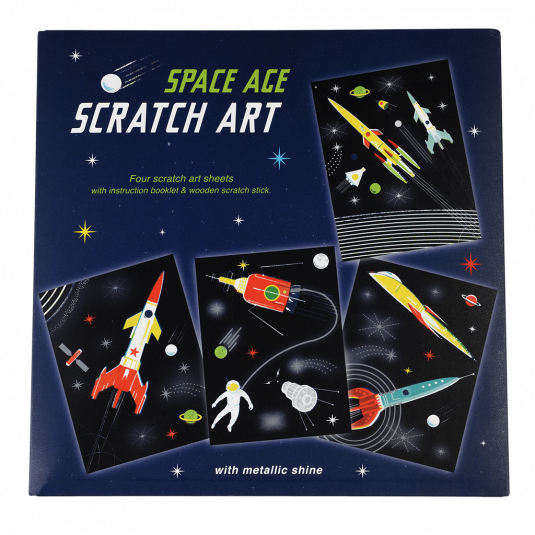 Space Age Scratch Art