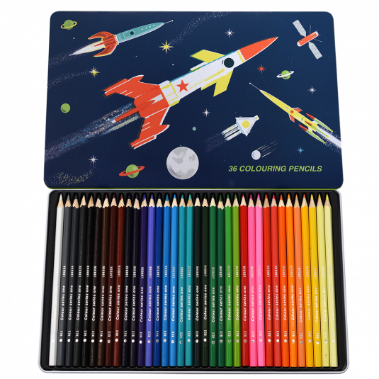 Space Age Colouring Pencil Set