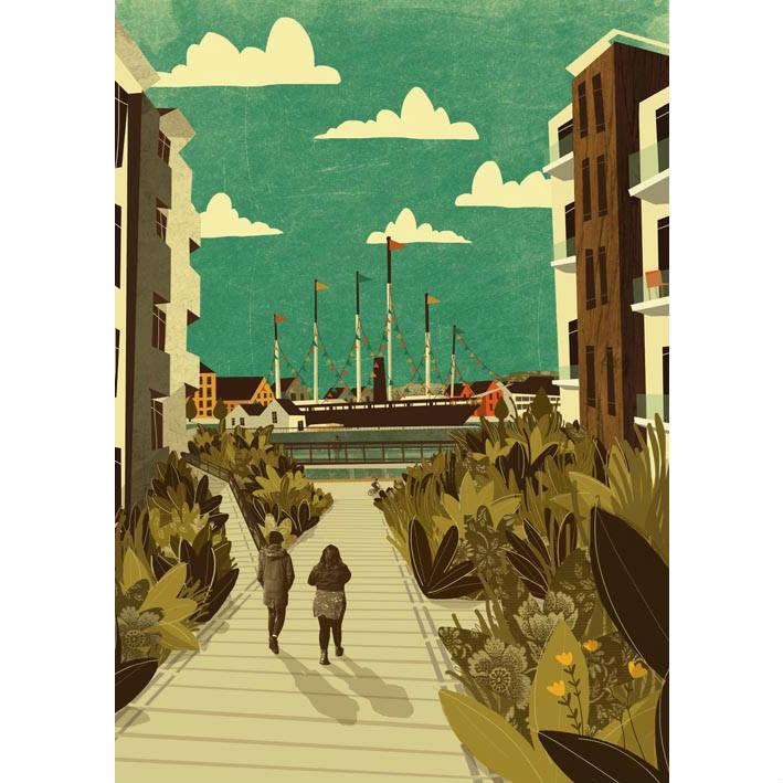 ss Great Britain Print by Emy Lou Holmes