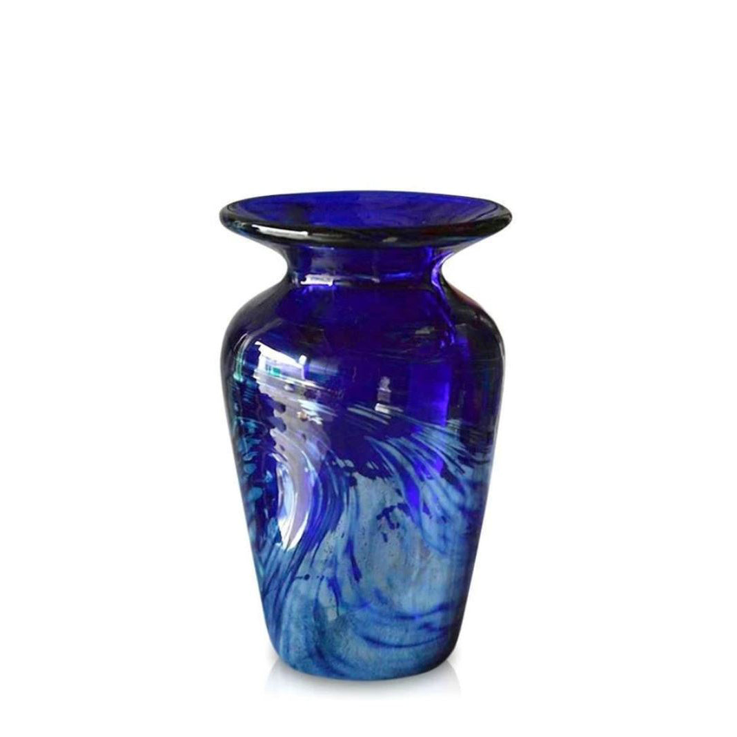 Bristol Blue Glass Aurora Tall Vase - Various Sizes