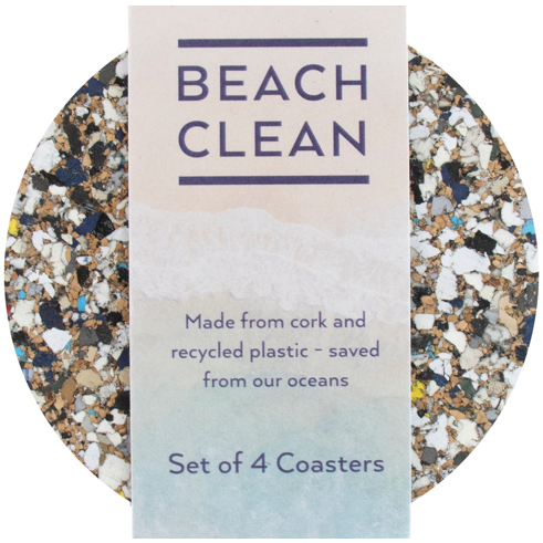 Beach Clean Round Coaster - Set of 4