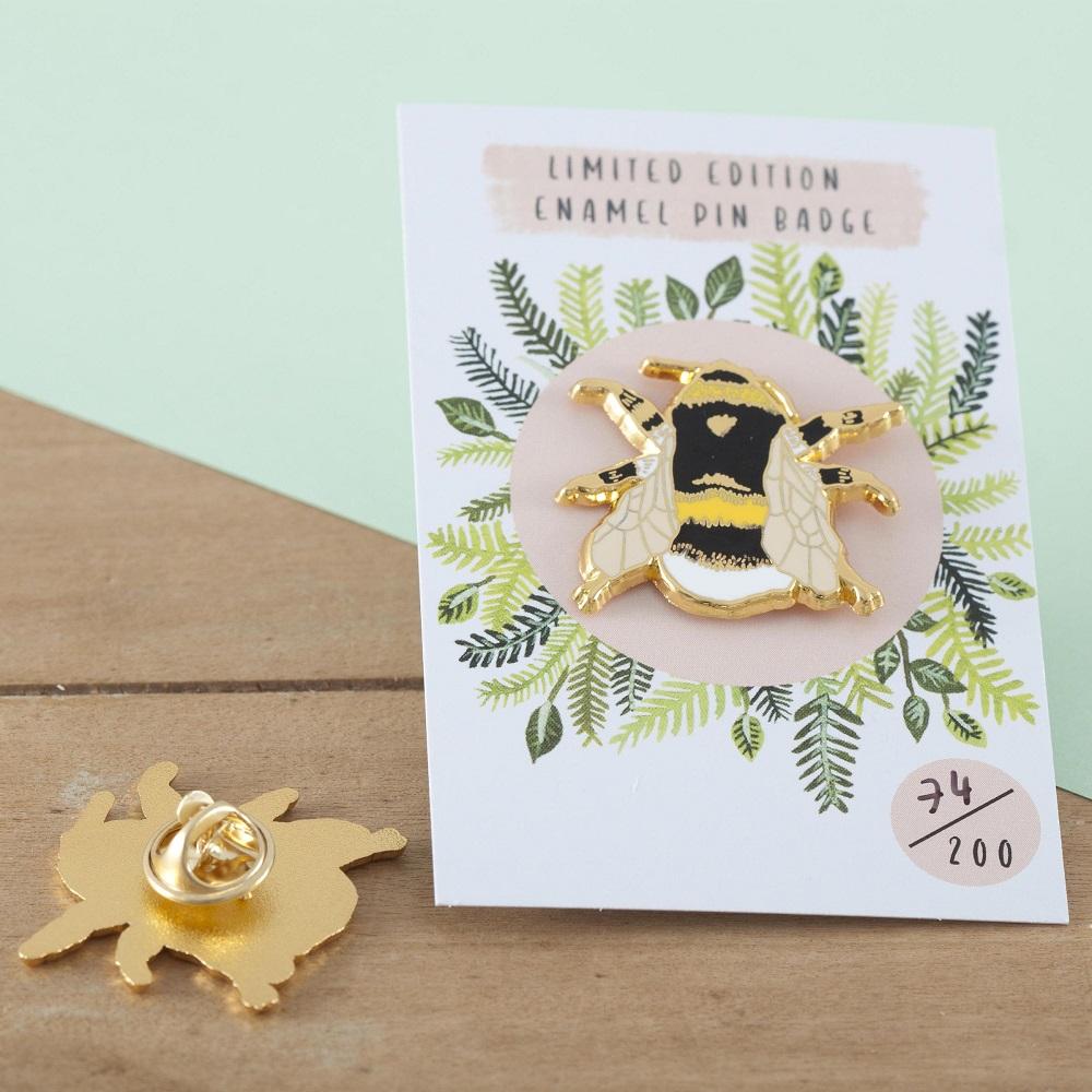 British Bee Pin Badge