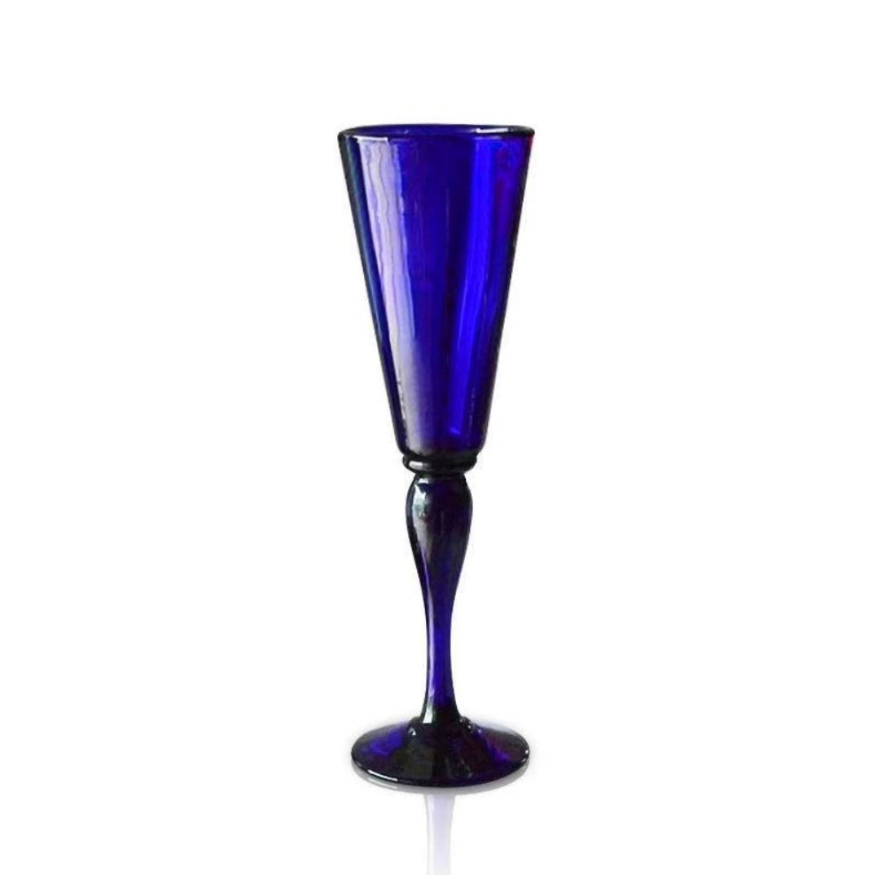 Bristol Blue Glass Champagne Flute