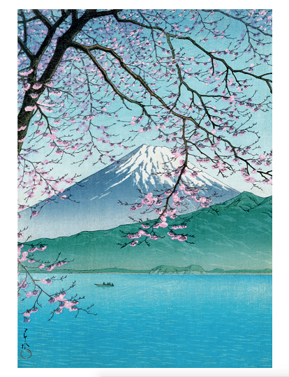 Mount Fuji in the Spring Print
