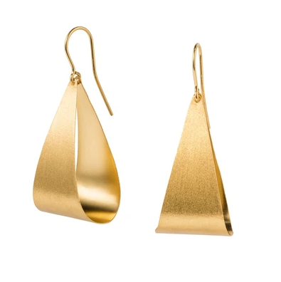 Pear Drop Gold Earrings