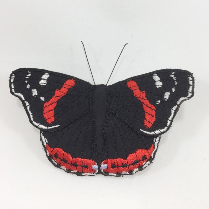 Red Admiral Butterfly Brooch