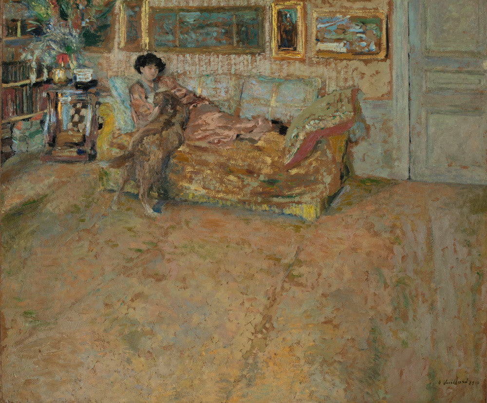 Interior with Madame Hessel and her Dog