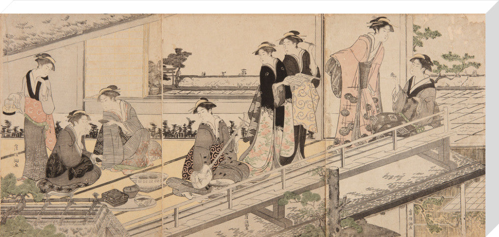 Women on a Tea-house Balcony