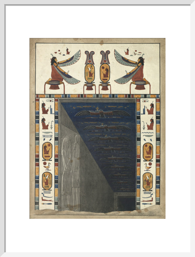 Belzoni: Doorway to Sety I's tomb watercolour