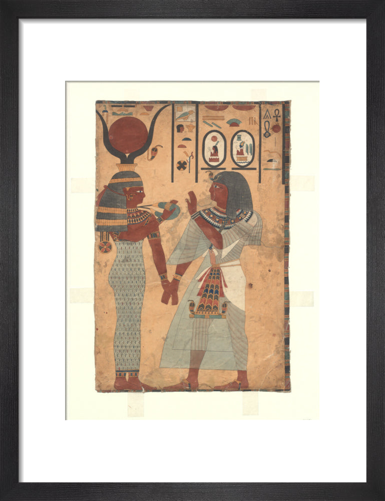 Belzoni: Print from the tomb of Sety I watercolour