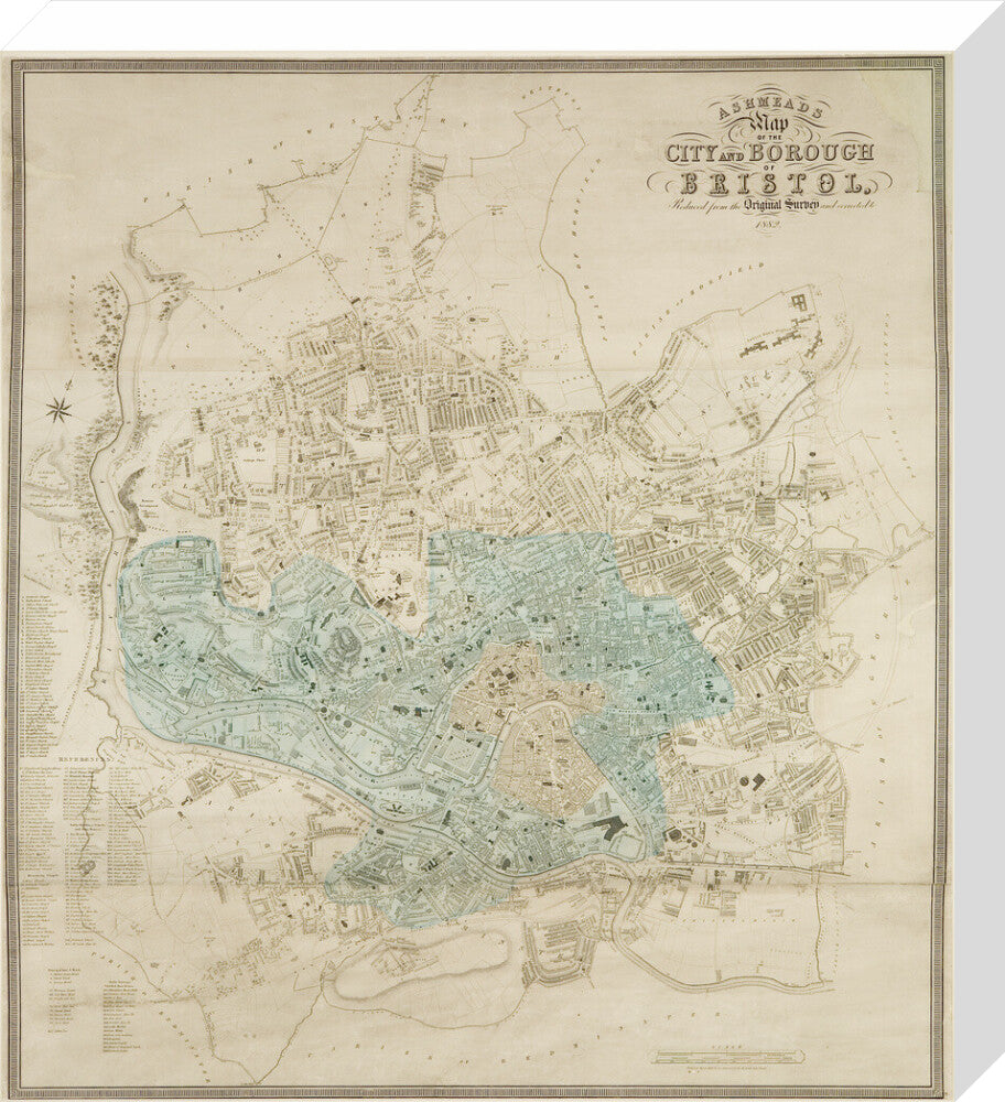 Ashmead's Bristol Map, 1882: Map of the City and Borough of Bristol
