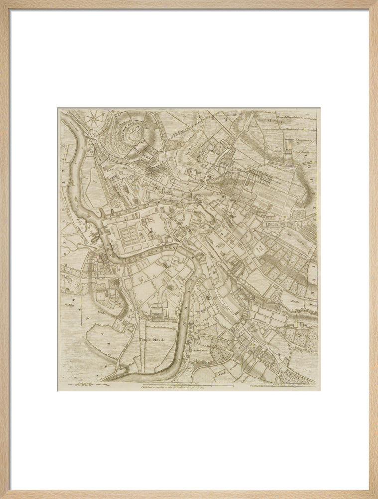 Benning's Bristol Map, 1780: Plan of the City and Suburbs of Bristol